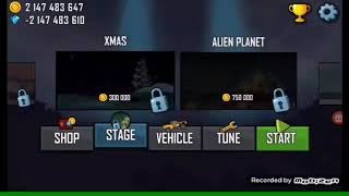 Hill climb racing /trophy truck max upgraded driving in arena + highest jump (132m) |BY ZAIN STUDIO|