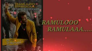 Raamulo raamula.... Ala vikuntapuram lo a new song🎶🎶 fan made