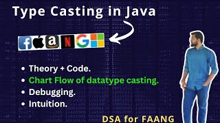 Type Casting/Conversion in Java | Theory + Code + Flow Chart + Intuition | DSA for FAANG