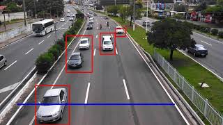 vehicle counter and classifier - python + opencv + keras