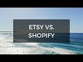 Etsy vs  Shopify: My first impressions