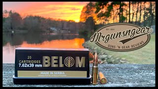 Belom Brass Case 7.62x39 Serbian Ammo Chronograph Test