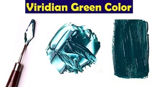 How To Make Viridian Green Color - Mix Acrylic Colors