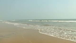 At Suryalanka beach Bapatla with a pleasant day