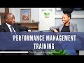 Performance Management Training