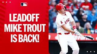Mike Trout hits a leadoff homer for the first time since ... 2012?!?! 😳