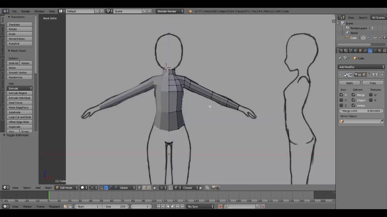 Anime Character Reference Sheet Base Besides There Will Be Clothing On Top