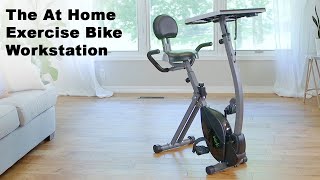 The At Home Exercise Bike Workstation