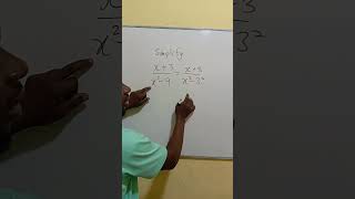 How to simplify an algebraic fraction using difference of two squares #sdgs