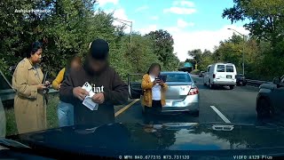 Apparent attempt at insurance scam caught on camera