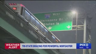 Tri-state bracing for powerful nor'easter