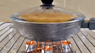 Blackout bread, bake without electricity, with tea lights! Simple and delicious!