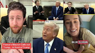 Americans Reactions to Macron Fact-Checking Trump and Their Bizarre Handshake Olympics!