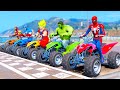 SpiderMan & Superheroes Street Blazer Racing EVENT on Beach Challenge - GTA 5 Mods