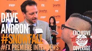 Dave Andron interviewed at FX Network's "Snowfall" Premiere Red Carpet #SnowfallFX