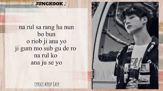 [BTS] JUNGKOOK .- ONLY THEN ( Easy Lyrics) [COVER]