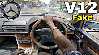 1993 Mercedes S600 V12 W140 POV Test Drive🇨🇩