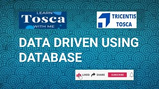 TOSCA TRAINING : DATA DRIVEN TESTING USING DATABASE #database #toscaautomation