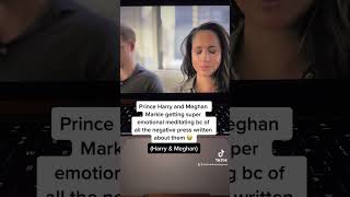 Prince Harry and Meghan Markle cry