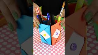 Paper Craft You Will Adore - Origami Pen Stand! #Shorts #Magnetbrains #Diyactivity