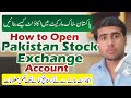 How to Open Stock Exchange Account in Pakistan | PSX Account Opening Online