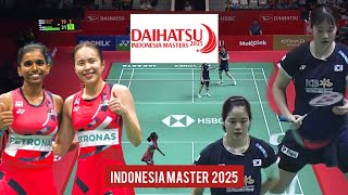 Pearly Tan/ M Thinaah (MAS) VS  Lee Yeon Woo/ Lee Yu Lim ( KOR) INDONESIA MASTERS 2025