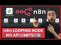 n8n Looping (Loop Over Items) 🔁 Split In Batches API Limit Workaround! FREE Make.com Alternative