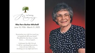 Rita's Celebration of Life memorial version