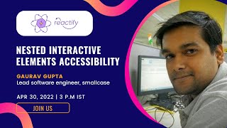 Accessibility patterns: Nested Interactive Elements by Gaurav Gupta