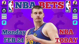 NBA Best Bets TODAY | Monday February 24 2025 | Player Props + Parlays + Predictions | FREE Picks