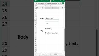 Send Email from Excel by Clicking a Button - No VBA/Macros Required #excel #exceltutorial #email