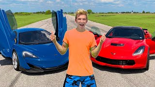 WORLDS FASTEST CAR WINS $10,000!! ($1Million Top Secret Reveal)