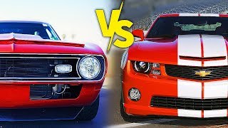 CAMARO vs CAMARO ANTIGO no GTA 5