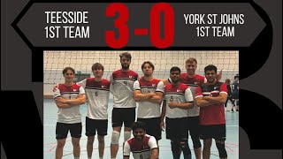 Teesside University Men’s 1st vs York St John University Men’s 1st