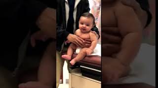 Baby doctor table tries to jump off