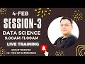 Data Science Live Training Session-3 Python Bootcamp