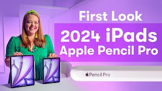 First Look with NEW 2024 iPads & Apple Pencil Pro: Exciting for Artists!