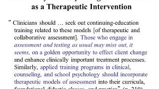 Using the MMPI-2-RF in Therapeutic Assessment