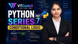 Python If Else Tutorial for Beginners ⚡| Python Series Part 7 #vtcodex #viral #shorts #python #tech