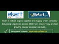 how to open ekart courier franchise india ekart logistics