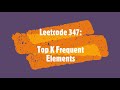 Leetcode 347: Top K Frequent Elements (Python)