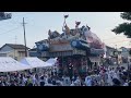 「夕暮れの宮前に参上！西浜！」2024住吉神社祭典千秋楽　西浜組宮入り