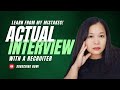 Actual Interview with a Recruiter/ Recorded Video for a Teacher Applicant