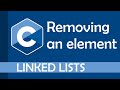 Removing an element from a linked list