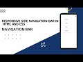 Responsive Side Navigation Bar in HTML CSS And JavaScript | Dashboard Sidebar Menu | navbar html css