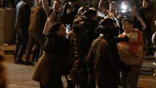 Mass Protests In Georgia Over Foreign Agent Law, Police Use Pepper Spray