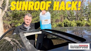 Sunroof Cleaning Hack - Easy Way to Keep it Clean!