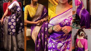 Latest Purple sarees collections, Wedding violet sarees for a Royal look