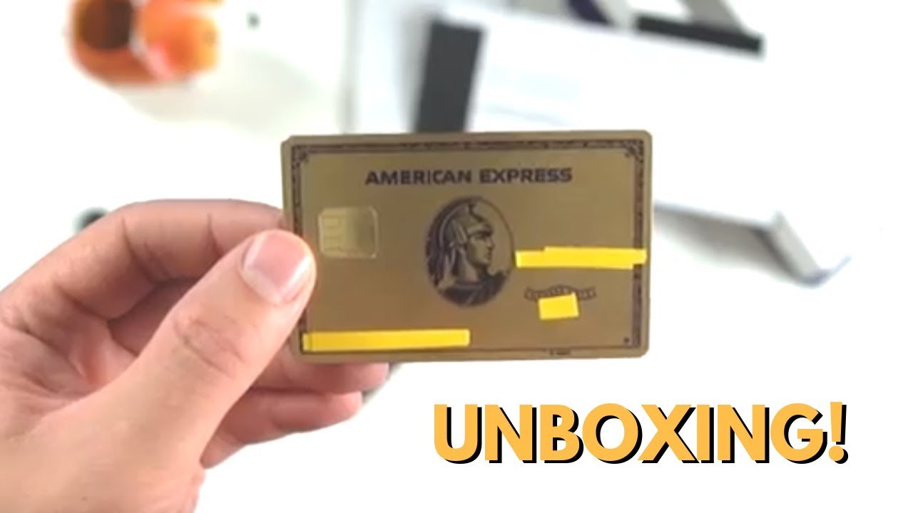 "New" METAL Amex Gold Card Unboxing - YouTube