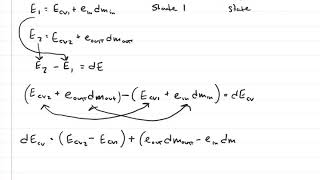 Thermodynamics: Derivation of First Law (Energy Balance) for Open Systems